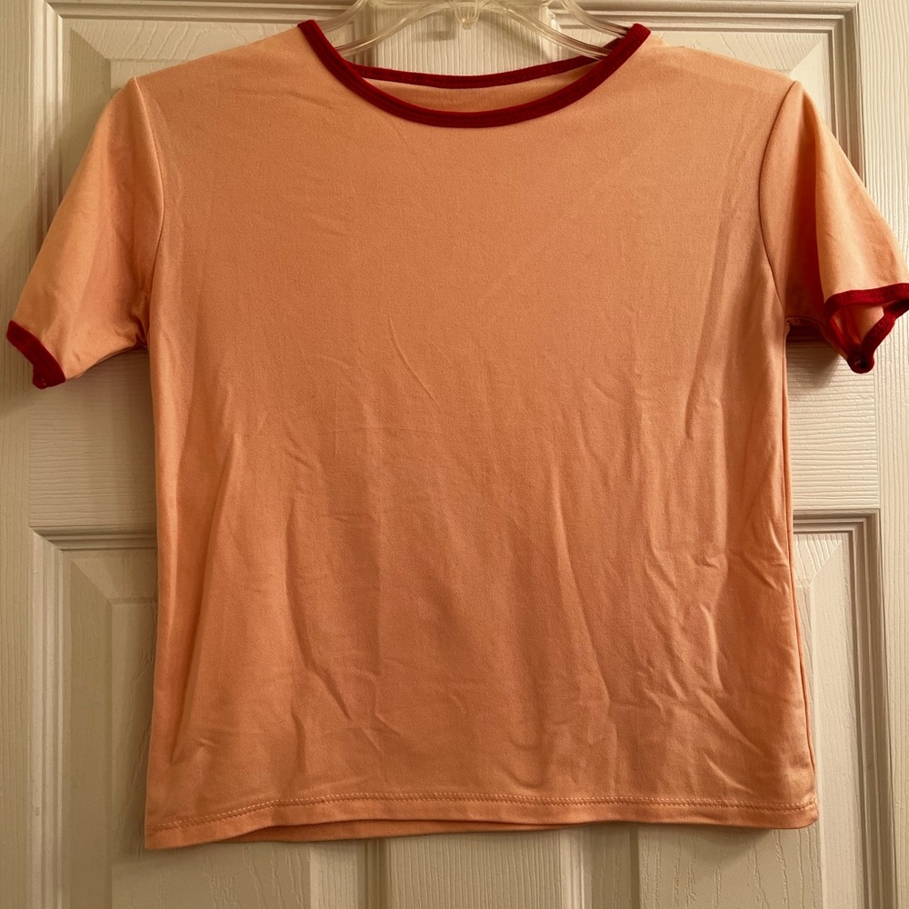 Plain peach shirt